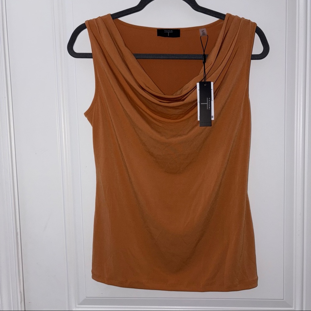 Tahari Business Casual Blouse Scoop Neck